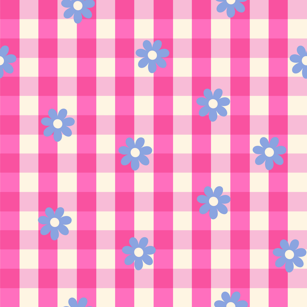 Gingham Flowers