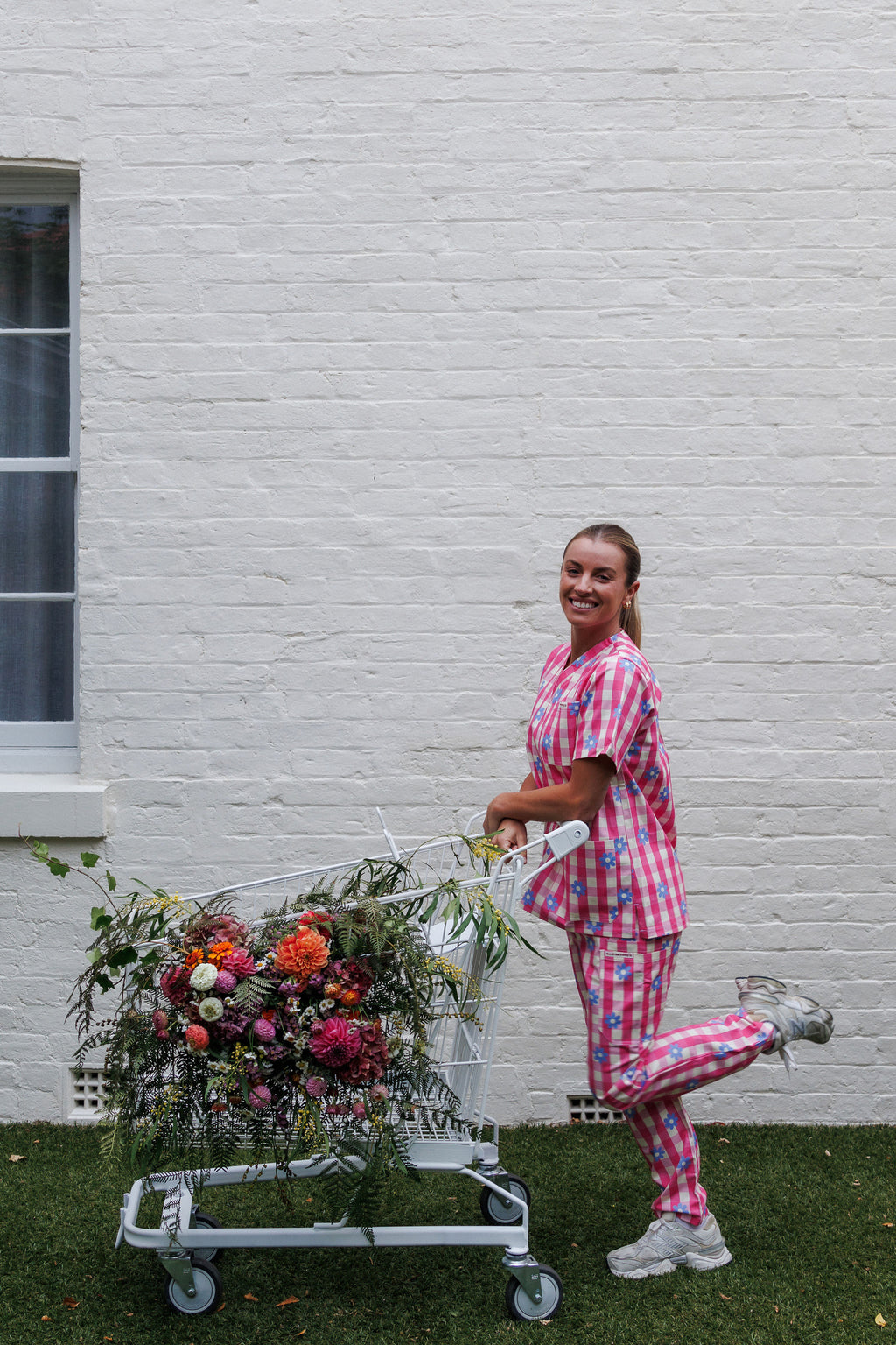 Gingham Flowers