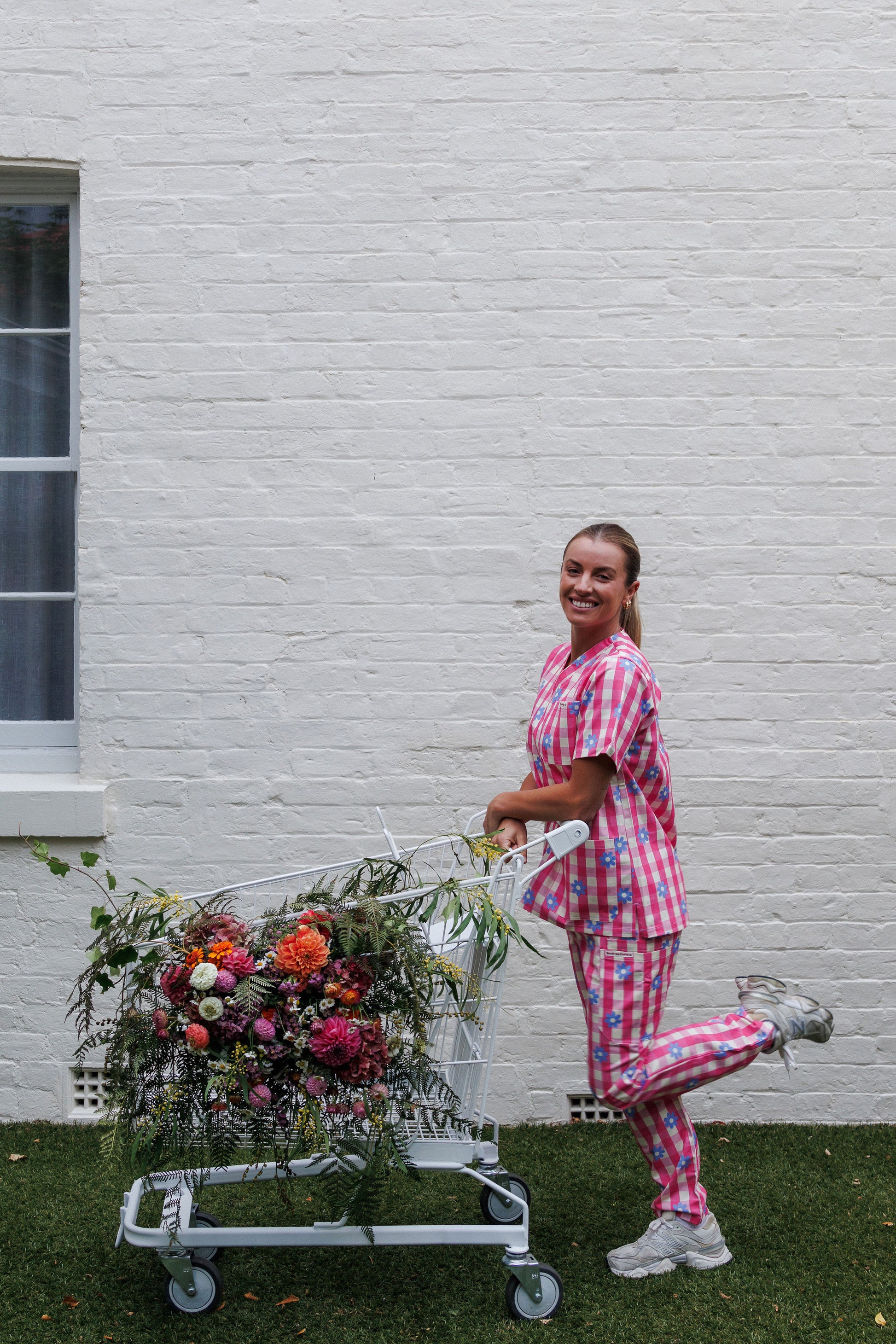 Gingham Flowers