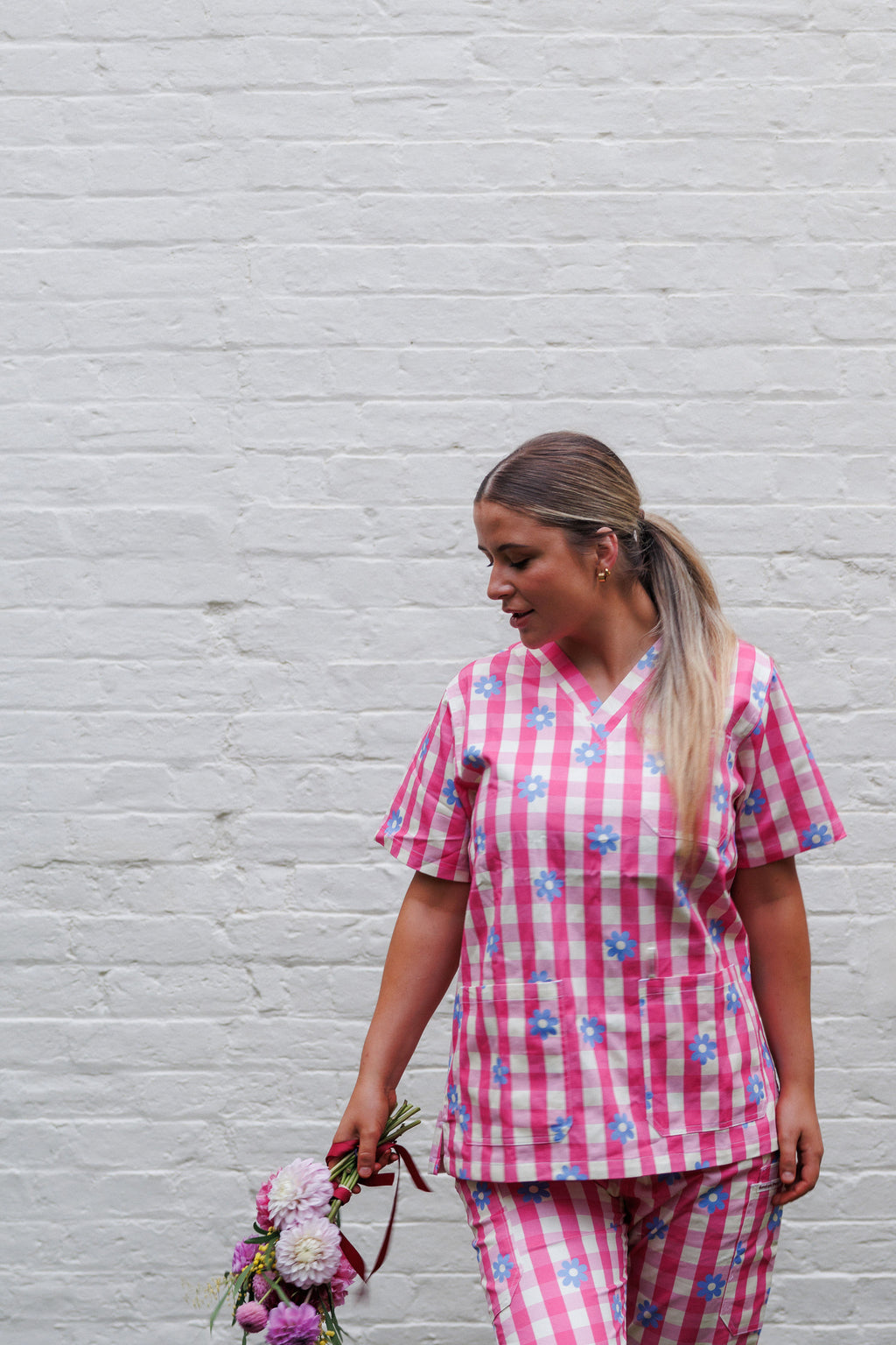 Gingham Flowers