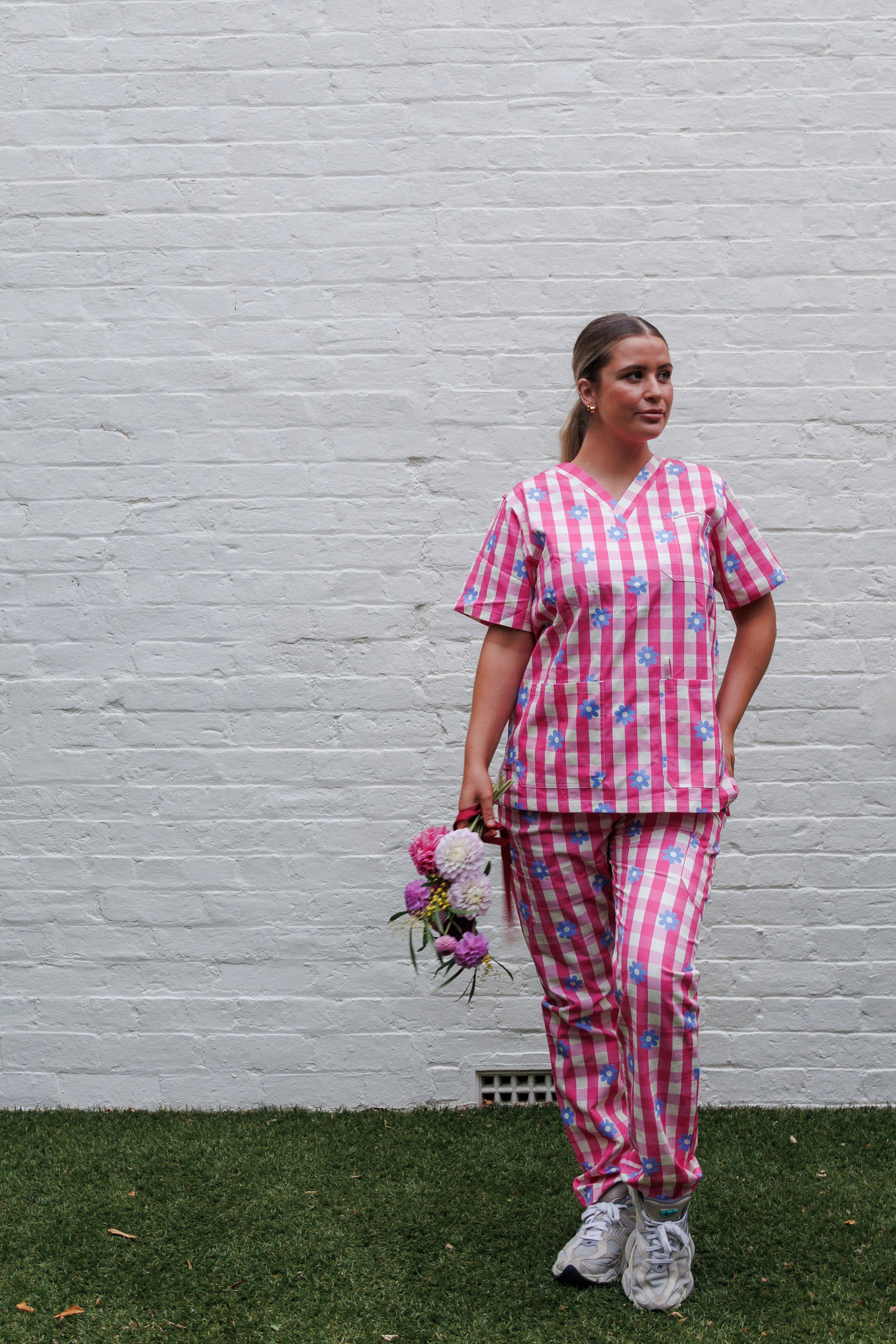 Gingham Flowers